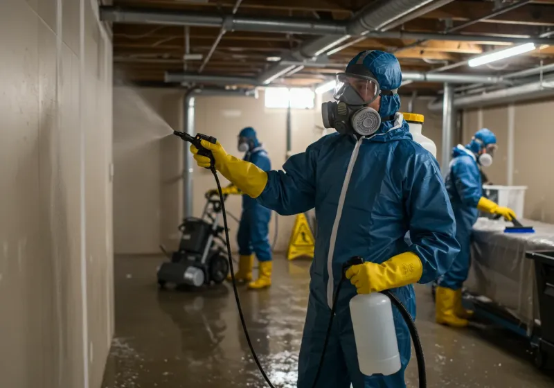 Basement Sanitization and Antimicrobial Treatment process in Weber City, VA